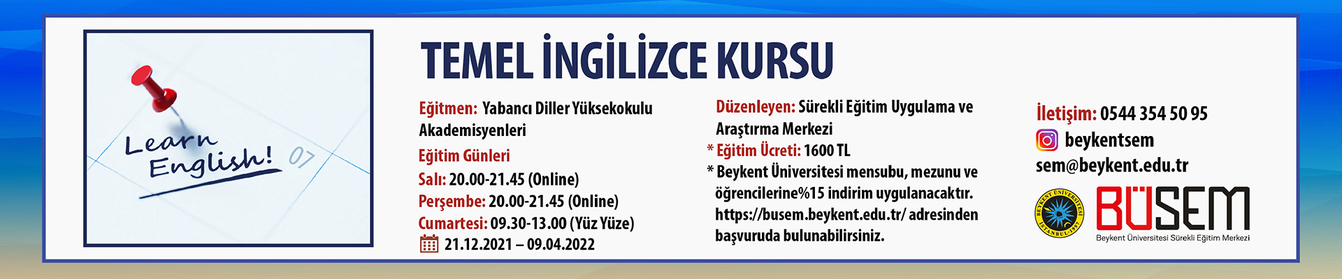 Temel İngilizce Kursu