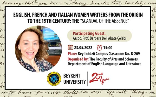 English, French and Italian Women Writers From The Origin To The 19th Century: The “Scandel of the Century”