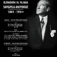 AtatürküÖlümünün78YılındaSaygıileAnıyoruz