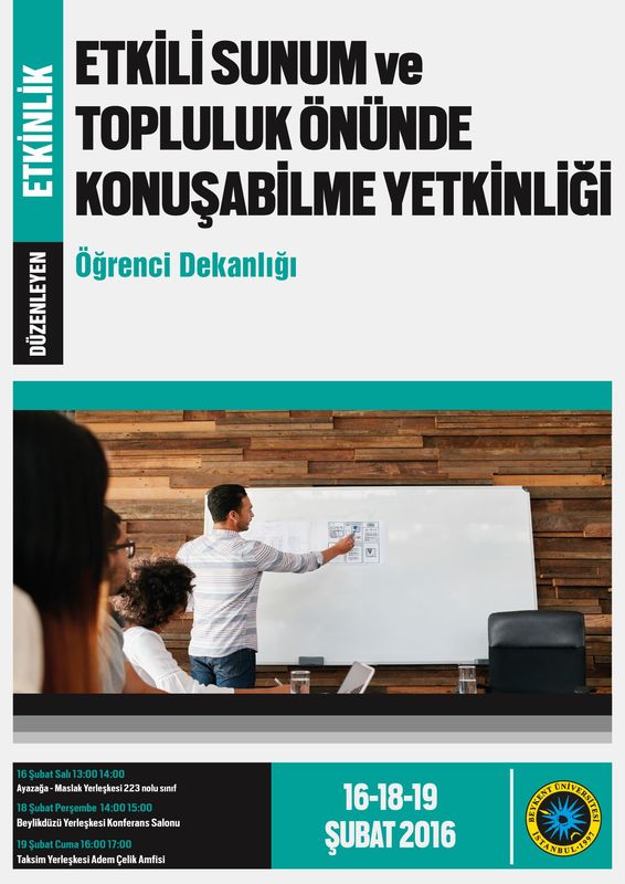 Etkili Sunum ve Topluluk Önünde Konuşabilme Yeteneği 