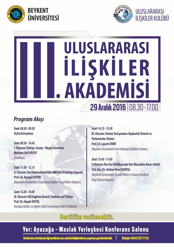 3. Uluslararası İlişkiler Akademisi