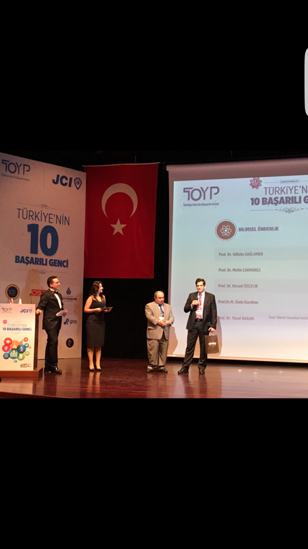 Yrd. Doç. Dr. İsmail Erkan ÇELİK  TOYP (Ten Outstanding Young  Persons Of the World) Özel Onur Ödülü Kazandı