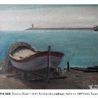 burcu-pehlivan-tekne-ve-deniz-1-2013-tuval-uzerine-yagliboya-35x50-cm