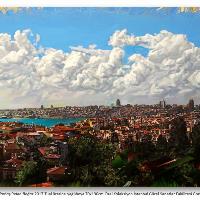 EmreTandırlı3BağlarbaşındanBoğaz2017Tualüzerineyağlıboya70x130cmİstanbulGSFGrafikTasarımBölümü